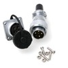 ZBLZGP WS20 6Pin Industrial Wire Connector Panel Mount Waterproof Plug