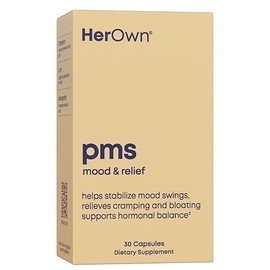 Her Own PMS Support Capsules Natural Relief for Cramps Mood and Bloating 30 C...