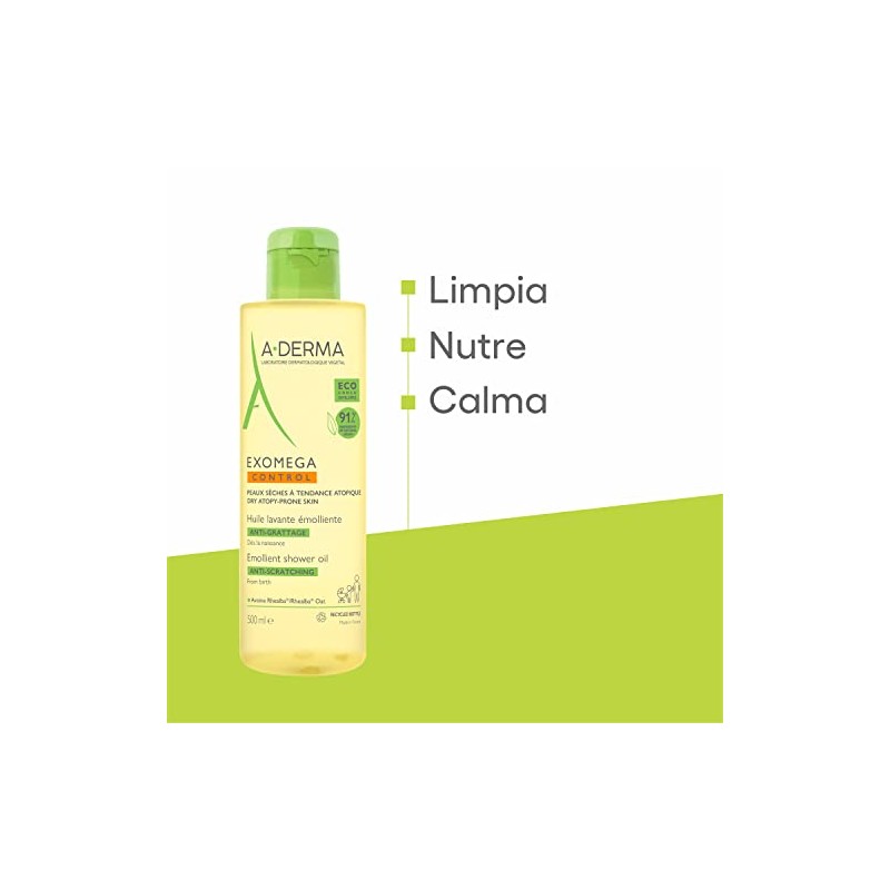 Exomega Control Aceite Dermolimpiador, Piel Seca/Propensa Al Eccema, 500 Ml