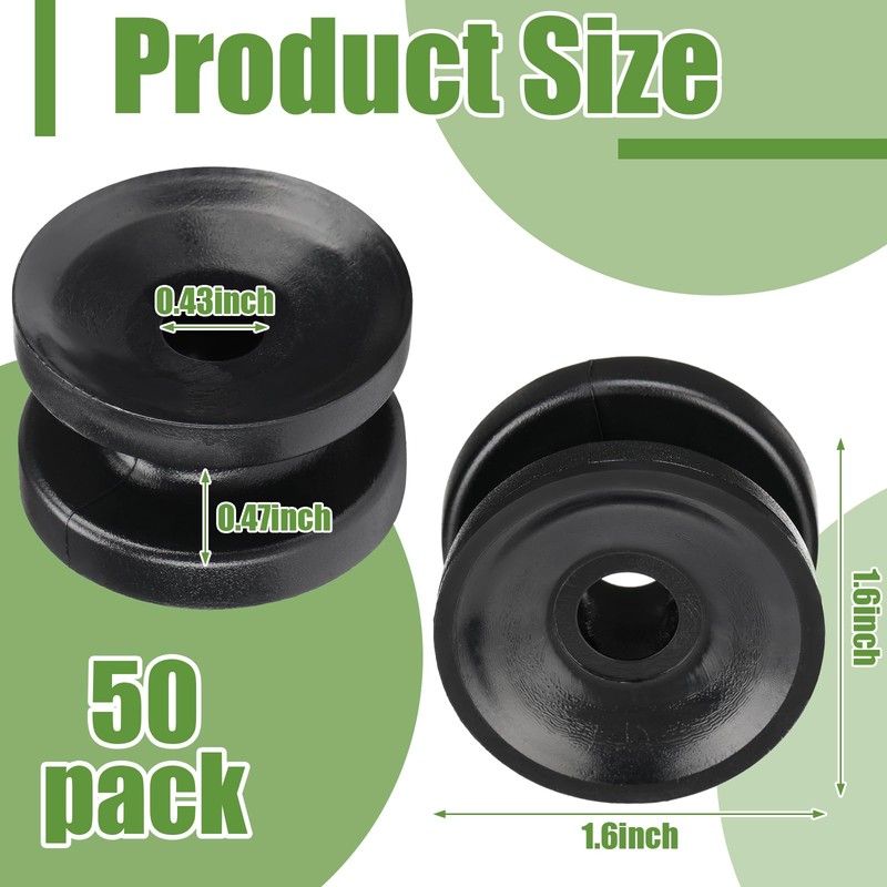 Pangda 50 Pcs Circular Ring Corner Post Electric Fence Insulators