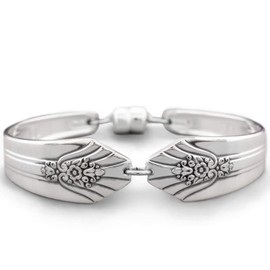 Small 1939 Imperial Spoon Bracelet Silverware Jewelry