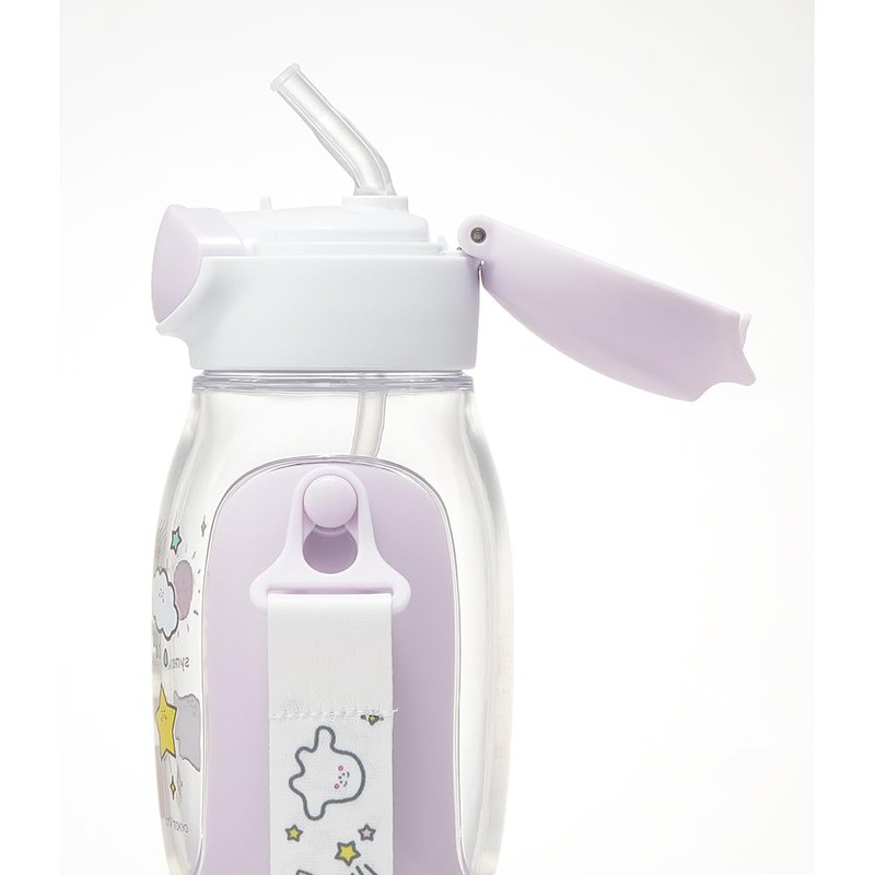 Skater PDSH6DX-A Water Bottle with Straw, 18.9 fl oz (530