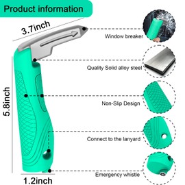Car Door Handle for Elderly Car Handle Assist for Elderly car Door Handle for All Vehicles Car Handle Assist Support for Handicapped Grip Stander for Car Door Best Gifts for Seniors (Mint Green)