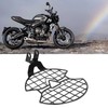 Headlight Grille Cover,Motorcycle Headlight Grille Cover Headlamp Protector Guard Stainless