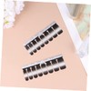 Healeved 48pcs Black Gradient Shade Nail Sticker Full Cover Fake
