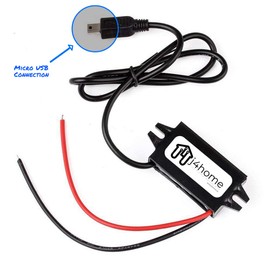 j4home DC-DC Ring Alarm Keypad Converter Step Down Module 12V to 5V Micro USB