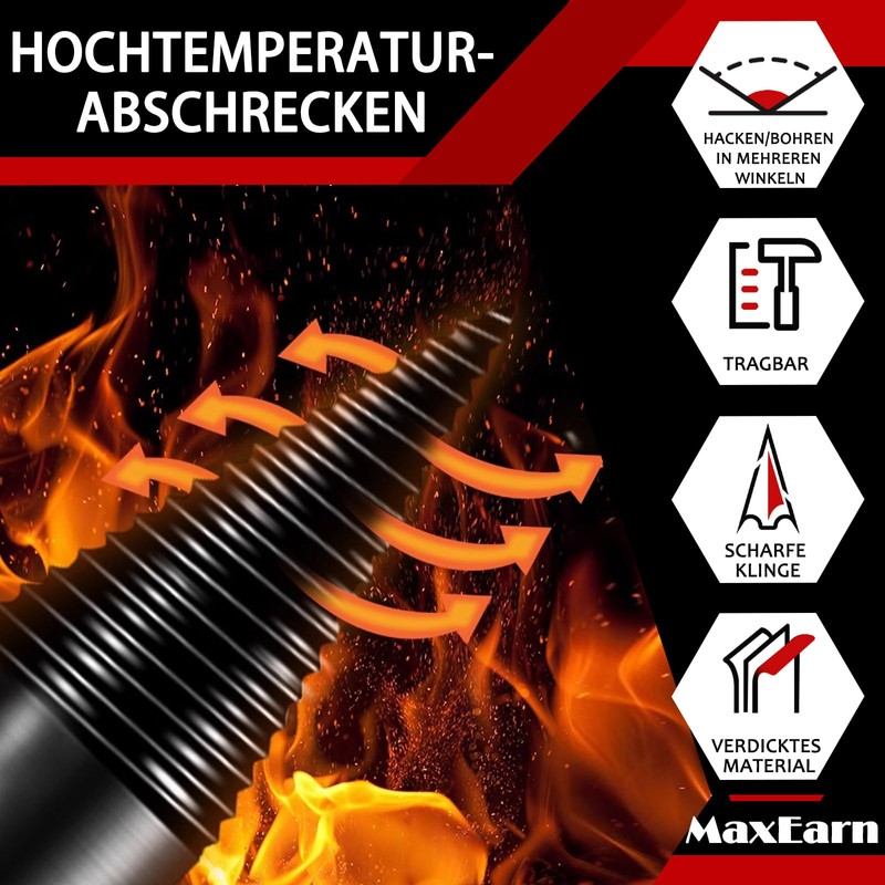 MaxEarn Firewood Drill, Drill Cone Wood Splitter, 42 mm, Cone