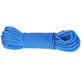Yosoo Cuerdas de Nylon de 20 m Cuerdas Cuerda para Tender la Ropa Cuerda para Colgar Ropa de Secado Jardín Acampar al Aire Libre Viajar (20 m-Azul)