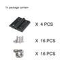 BLCCLOY 4Pcs 1010 Hinge 10 Series Extrusion Profiles Pivot Hinges