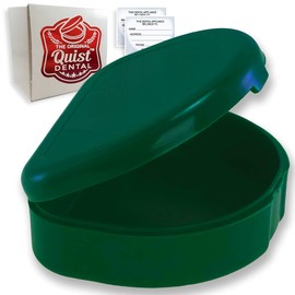 QUIST (TM) Solid Orthodontic Retainer Case (Green)