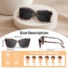 WEMOOTANTS Oversized Trendy Reading Sunglasses For Women 2.0+ Square UV