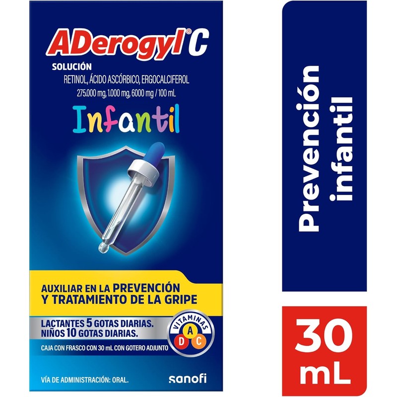 ADerogyl C Children's Liquid Multivitamin Drops with Vitamins A C