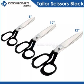 ODM New 8" 10" 12" German Steel Heavy Duty Upholstery Carpet Tailor Scissors Black - 8''