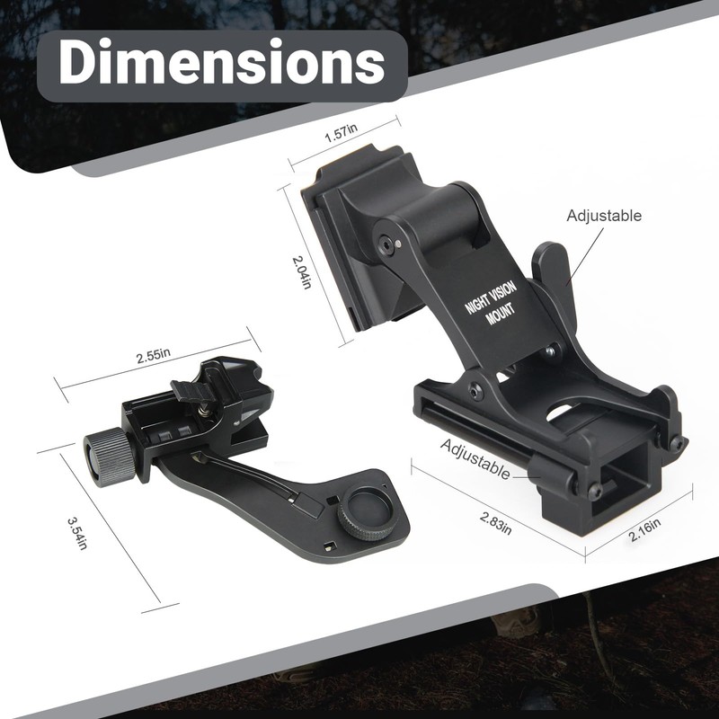E.T Dragon New Plastic PVS14 J-Arm Night Vision Mount Supports