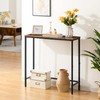 HOOBRO Narrow Console Table, 29.5" Small Entryway Table, Thin Sofa