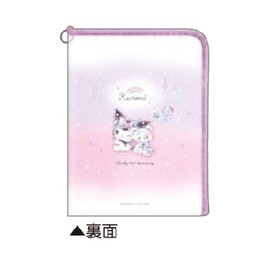 Klux 249061 Cromi Contact Bag, Tea Time, Rinraku Bag, Zipper Pouch, A4, Print Storage, Document Storage, Back to School