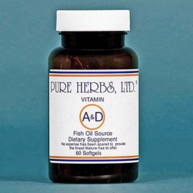 Pure Herbs, Ltd. Vitamin A & D Capsules (60 caps)
