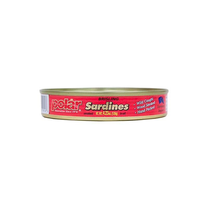 MW Polar Brisling Sardines, Smoked in Olive Oil, 4.23-Ounce