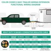 100 FT 14 Gauge 4 Wire Trailer Wire Insulated Copper