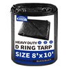 TARPAL Tarp 8x10 Feet Heavy Duty Tarps 14mil D-Ring Waterproof