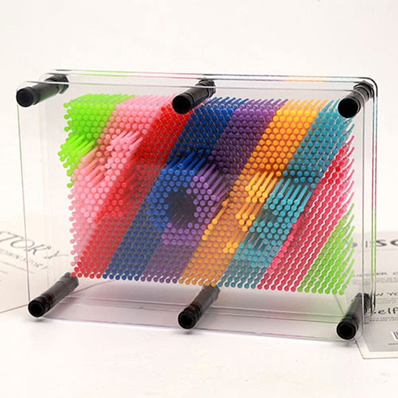 ANCLLO 3D Pin Art Sculpture Pin Impression Hand Mold Novelty
