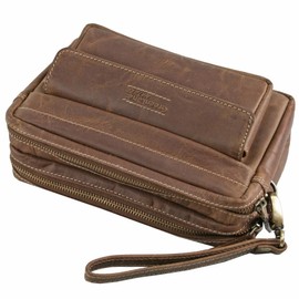 Greenland Men's Leather Bag 22 cm, brown, Unit size