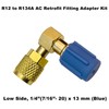 VOTNMIC R12 to R134A AC Retrofit Fitting Adapter Kit, Brass