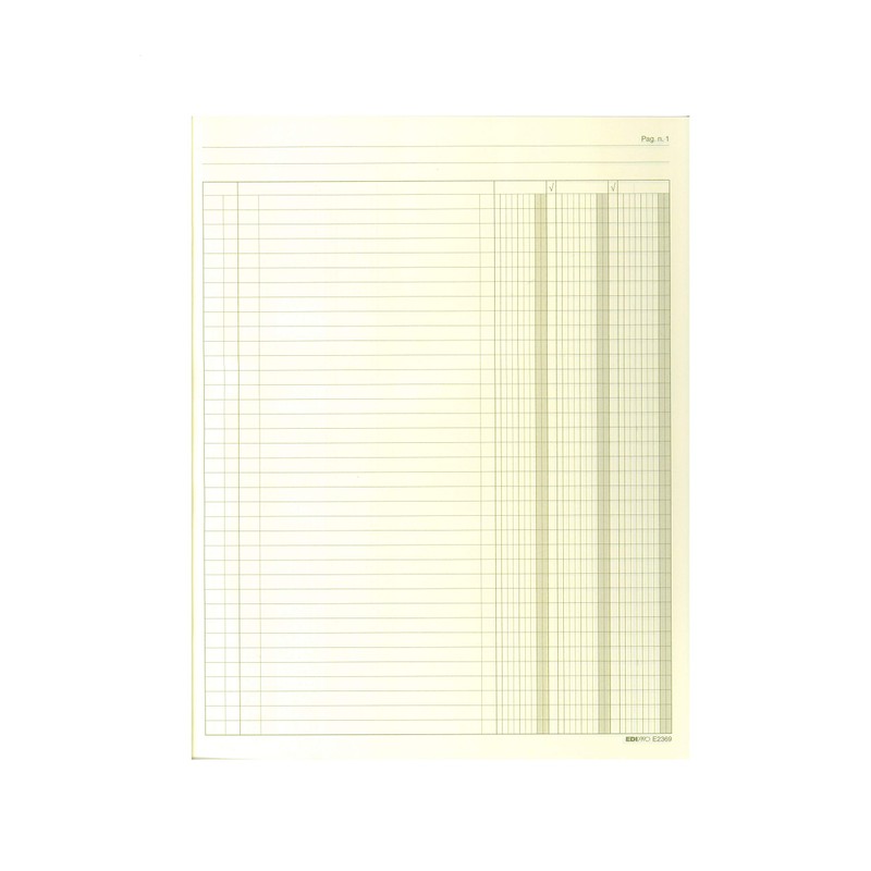 Edipro E2369 Inventory Book 92 Numerated Pages F.to 31 x