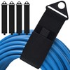 4 Pack Heavy Duty Cable Straps, Reusable Hook and Loop