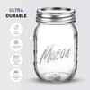 Mason Jars 16 oz - 6-Pack Regular Mouth Glass Jars