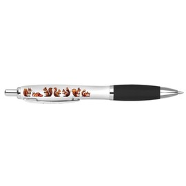 DV DESIGN 1 x Squirrel Black Pen - Wild Cartoon Animals Pets Stationary School Equipment Teacher Friend Kids Girls Boys Christmas Birthday #81340