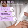 BRIGHTFROM Twist Top Applicator Bottles, Squeeze 2 OZ Empty Plastic
