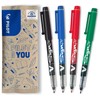 Pilot 2.0 mm V-Sign Pen Liquid Ink Tip - Black/Blue/Red/Green