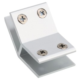 sourcing map 135 Degree Glass Clamp, for 10-12mm Thickness Adjustable Double Side Glass Shelf Support Bracket Aluminum Alloy Glass Clip Clamp Holder