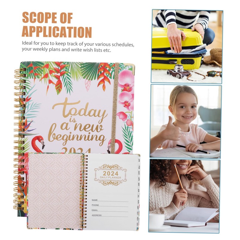 FUNOMOCYA Efficient Study Planner Academic Appointment Notepad Daily Schedule Organizer