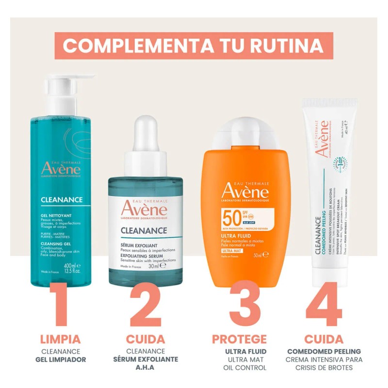 Avène Cleanance Gel Limpiador Piel Grasa Día Noche 400ml
