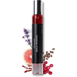 Anthology Bold Inferno Roll on Perfume Oil 0.3 oz 9 ml | Grapefruit, Cranberry, Red Saffron, Cedarwood | Alcohol Free Rollerball, Travel Fragrance, Mini Perfume