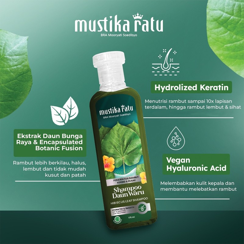 Mustika Ratu Original Mustika Ratu Shampoo Bayam , Shampoo Merang