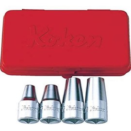 Koken 4203M 1/2 (12.7 mm) SQ. Stud Bolt Setter Set of 4