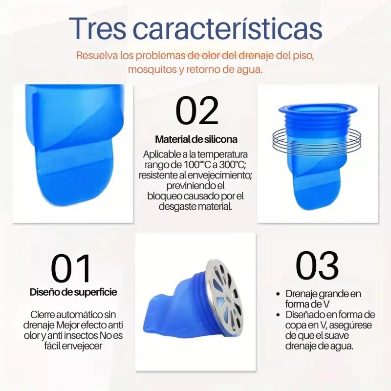 Universo en Linea Válvula Anti Olores, No Retorno Anti Bichos,