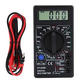 Generic XIWANG DT-830B Small Multi-Tester with Japanese Instruction Manual Included, Current, Voltage, Resistance, Measuring Instrument, Compact, Digital Tester