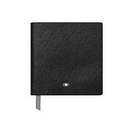 Montblanc Fine Stationery 118036 Notebook Black Leather Cover Lined Pages 14 x 9 cm