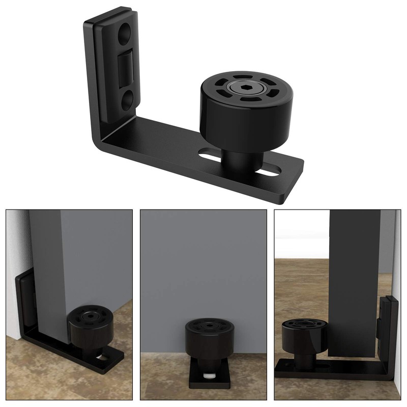2 Pcs Adjustable Wall Door Floor Guides Bottom Sliding Door