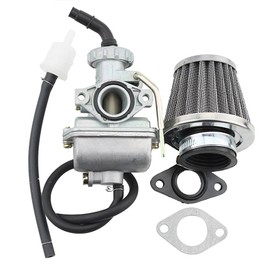 GOOFIT PZ16 16mm Carburetor with 35mm Air Filter for 50cc 70cc 90cc Horizontal Engine ATV Dirt Bike Go Kart