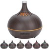 Wood Grain Home Humidifier Ultrasonic Aroma Diffuser with LED Light