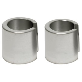 2PCS Car Battery Post Terminal Shims, Automotive Battery Terminal Converter Post Adaptors for Positive & Negative, Pure Lead Anode Cathode Sleeves, Universal Car Accessories