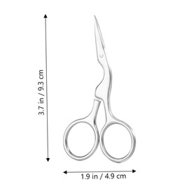 FRCOLOR 1set Eyebrow Grooming Kit Trimming Scissors Brush Comb for Men Women for Shaping Brows and Nose Durable Beauty Tools 2pcs