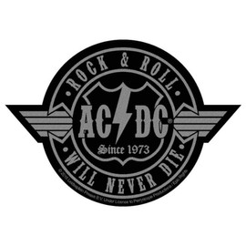 AC/DC Rock N Roll Will Never Die Out Cut-Out Patch | 2835