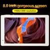 8in Tablet Silver Expandable 128GB Support Calls 4GB 64GB RAM