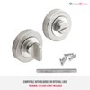 Decoranddecor Round Turn and Release Set for Bathroom Lock 54mm